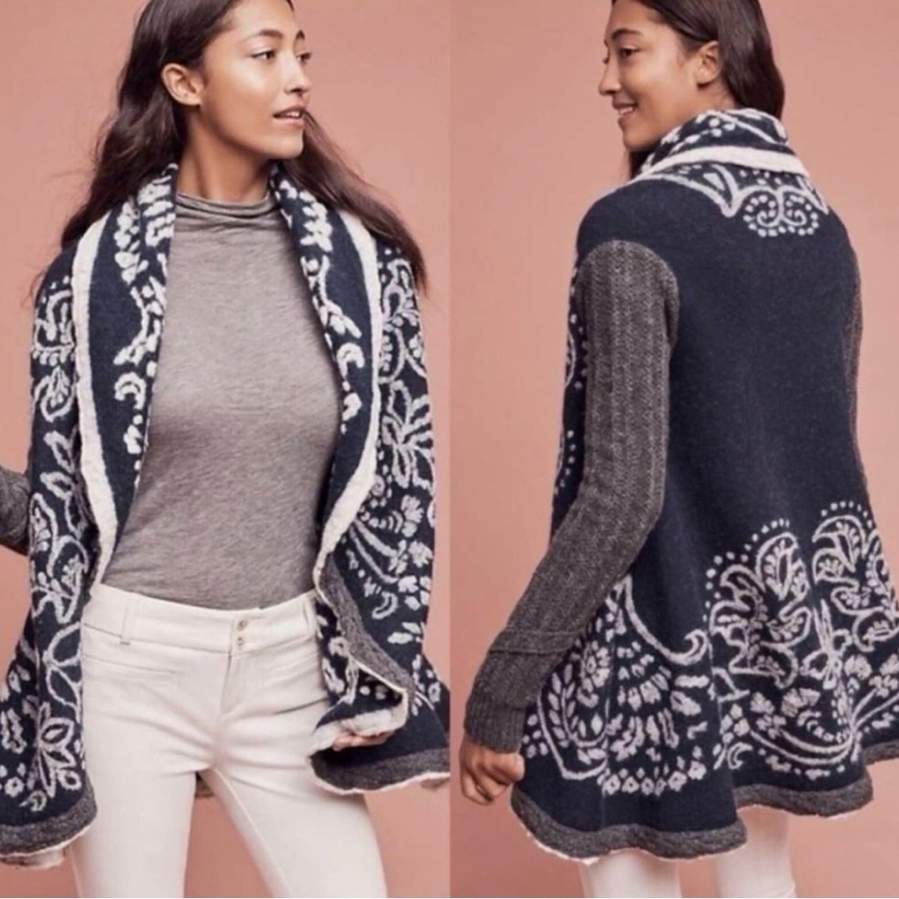 ANTHROPOLOGIE Sleeping on Snow Sweater- Small